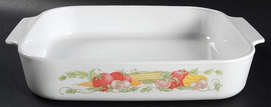 Garden Harvest 12" Rectangular Roaster by Corning Corelle-1