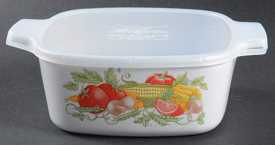 Garden Harvest 1.5 Quart Square Casserole with Lid by Corning Corelle-1