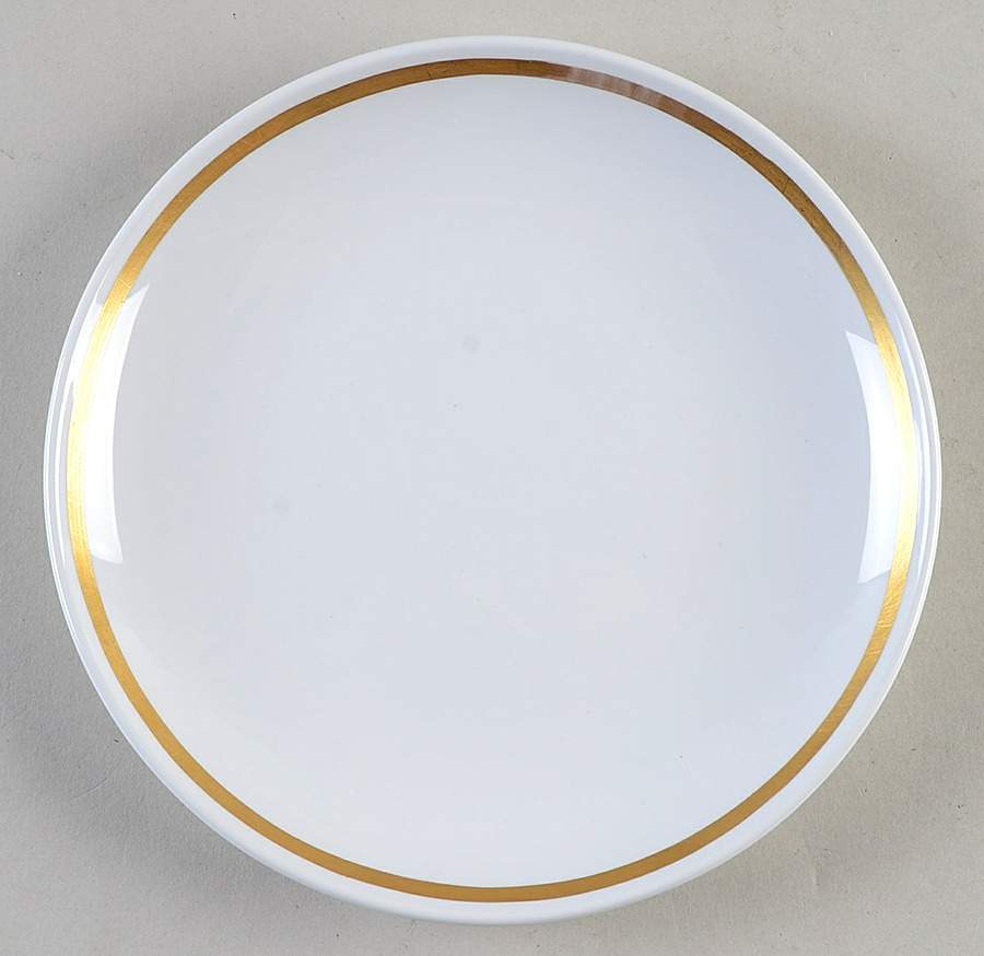 Gold Band (Coupe) Bread & Butter Plate by Corning Corelle-1