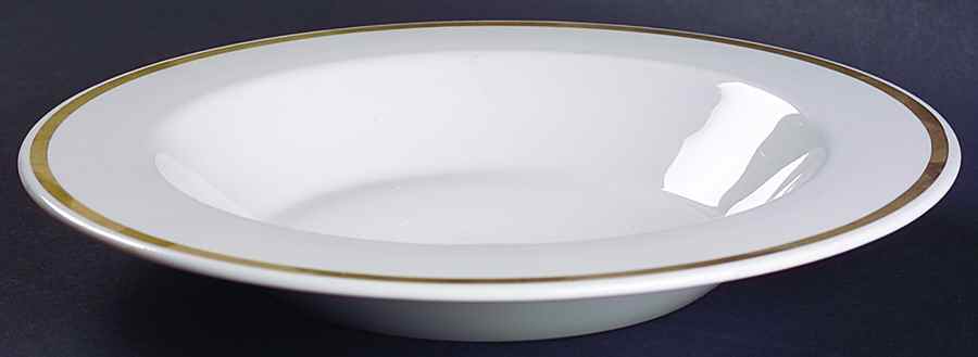 Gold Band (Coupe) Large Rim Soup Bowl by Corning Corelle-1
