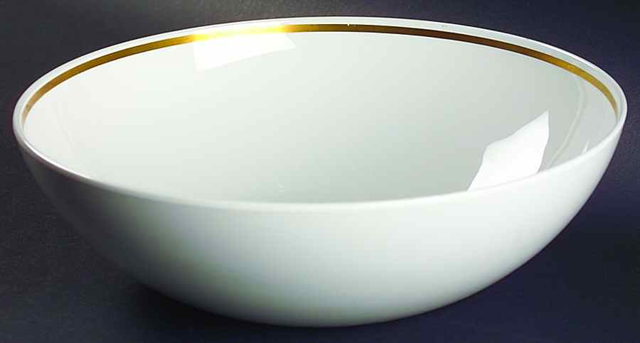 Gold Band (Coupe) 9" Round Vegetable Bowl by Corning Corelle-1