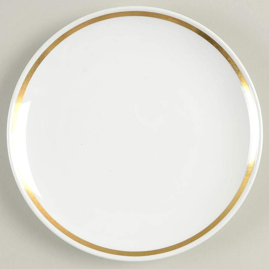 Gold Band (Coupe) Bread & Butter Plate by Corning Corelle-1