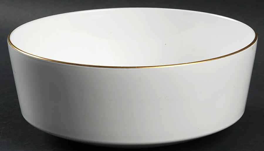 Gold Edge (Rim) 7" Round Vegetable Bowl by Corning Corelle-1