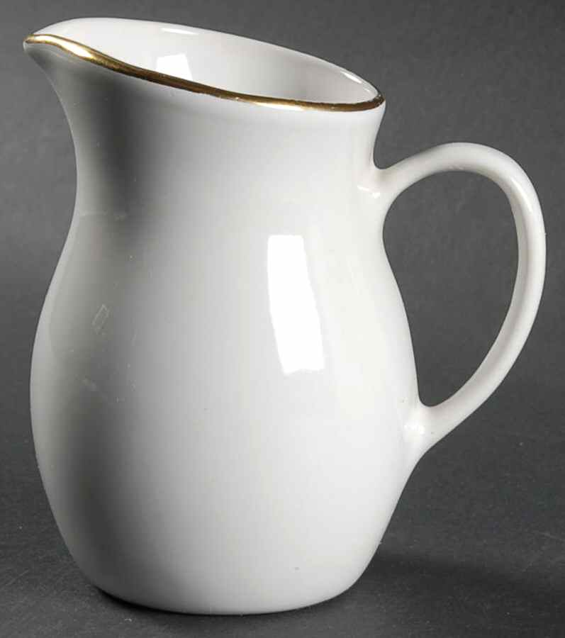 Gold Edge (Rim) Creamer by Corning Corelle-1