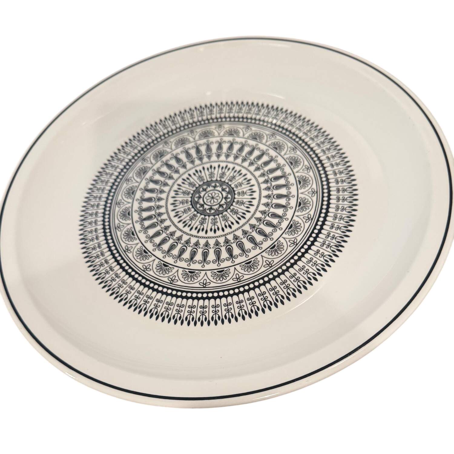 Graffia (Centura) Chop Plate w/Advertising by Corning Corelle-1
