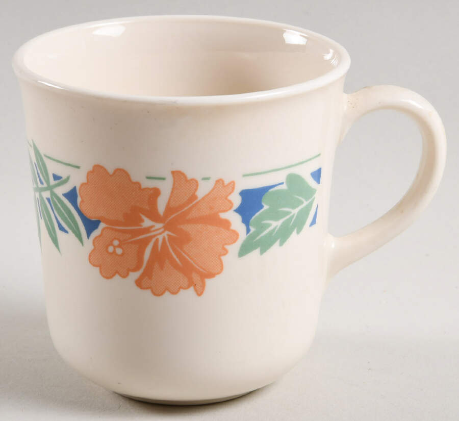 Hibiscus (Corelle) Flat Cup by Corning Corelle-1