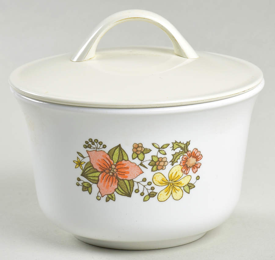 Indian Summer (Corelle) Sugar Bowl & Lid by Corning Corelle-1