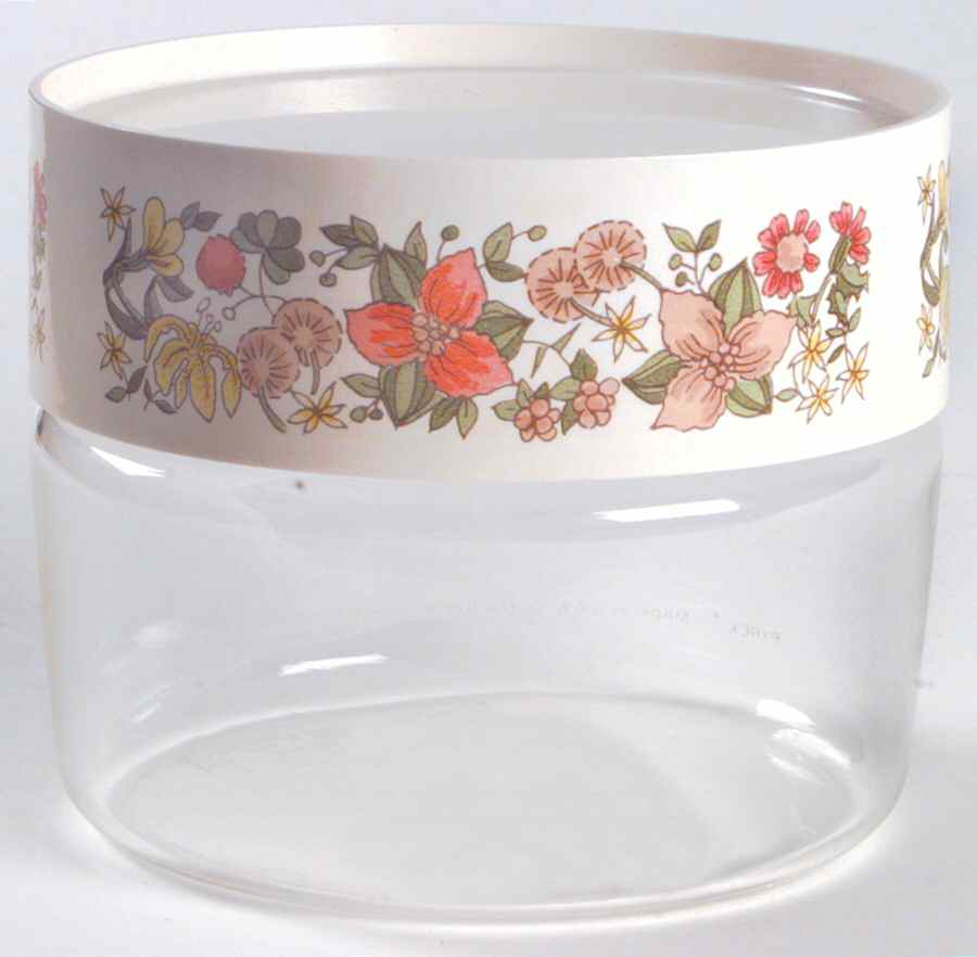 Indian Summer (Corelle) Small Glassware Canister by Corning Corelle-1