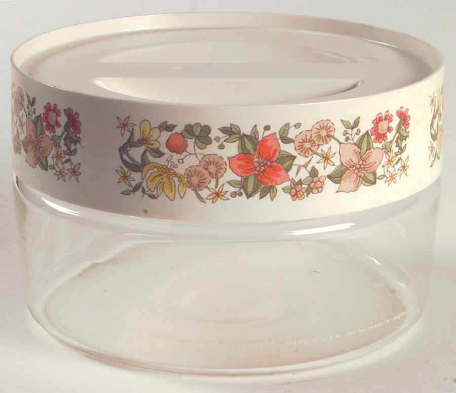 Indian Summer (Corelle) Small Glassware Storage Jar & Lid by Corning Corelle-1