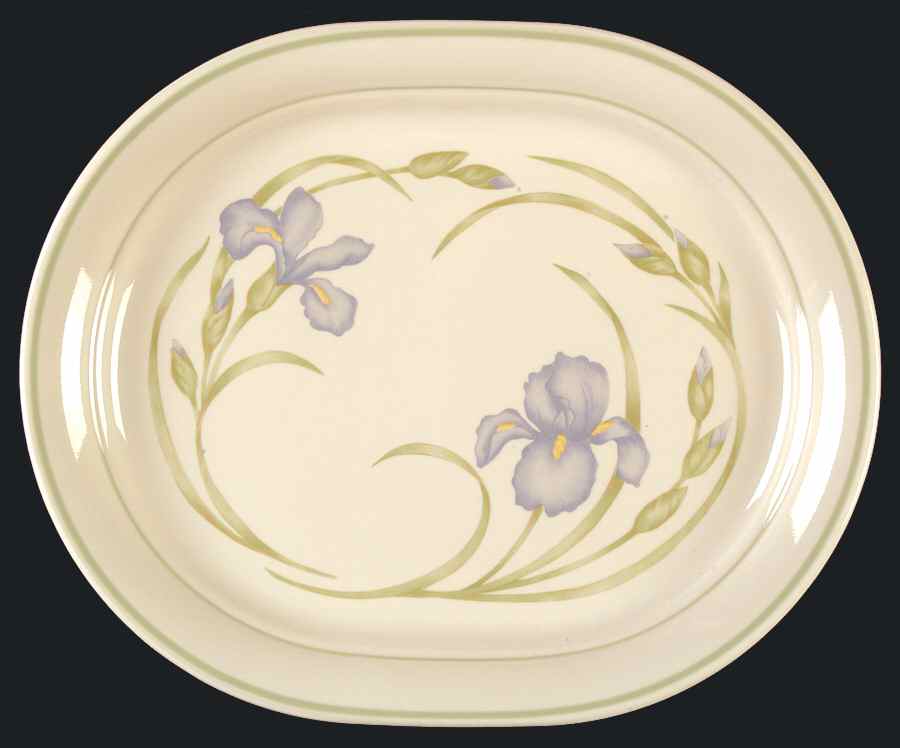 Iris 12" Oval Serving Platter by Corning Corelle-1