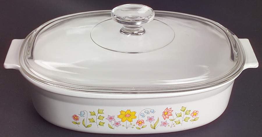 Meadow (Corelle) 1.5 Quart Oval Covered Casserole by Corning Corelle-1