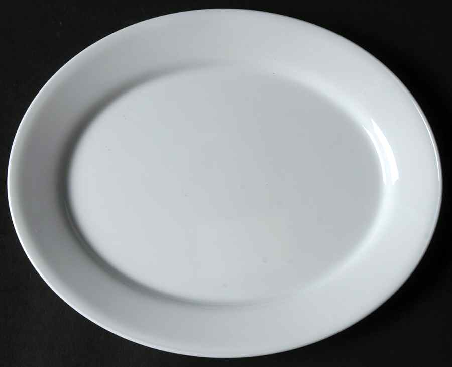 Misty White (Corelle) 9" Oval Serving Platter by Corning Corelle-1