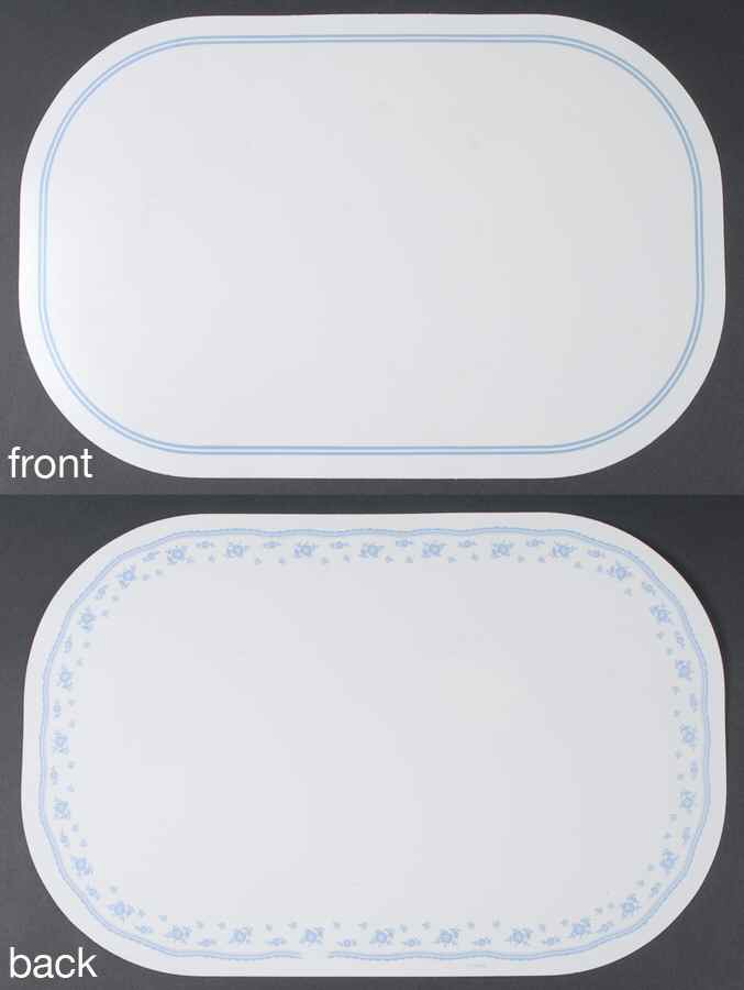 Morning Blue (Corelle) Reversible Vinyl Placemat by Corning Corelle-1