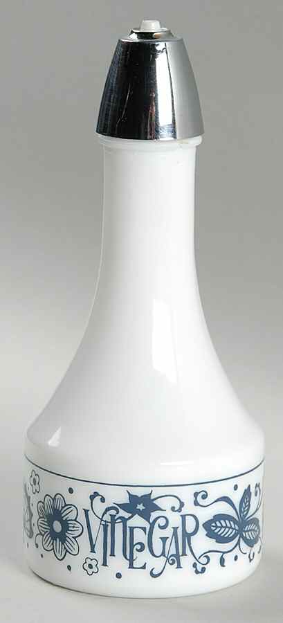 Old Town Blue (Corelle) Vinegar Cruet/Shaker with Plastic Lid by Corning Corelle-1