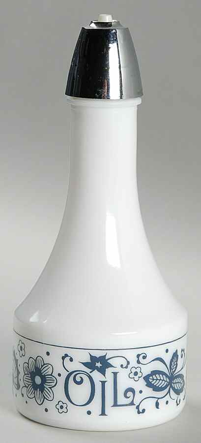 Old Town Blue (Corelle) Oil Cruet/Shaker with Plastic Lid by Corning Corelle-1
