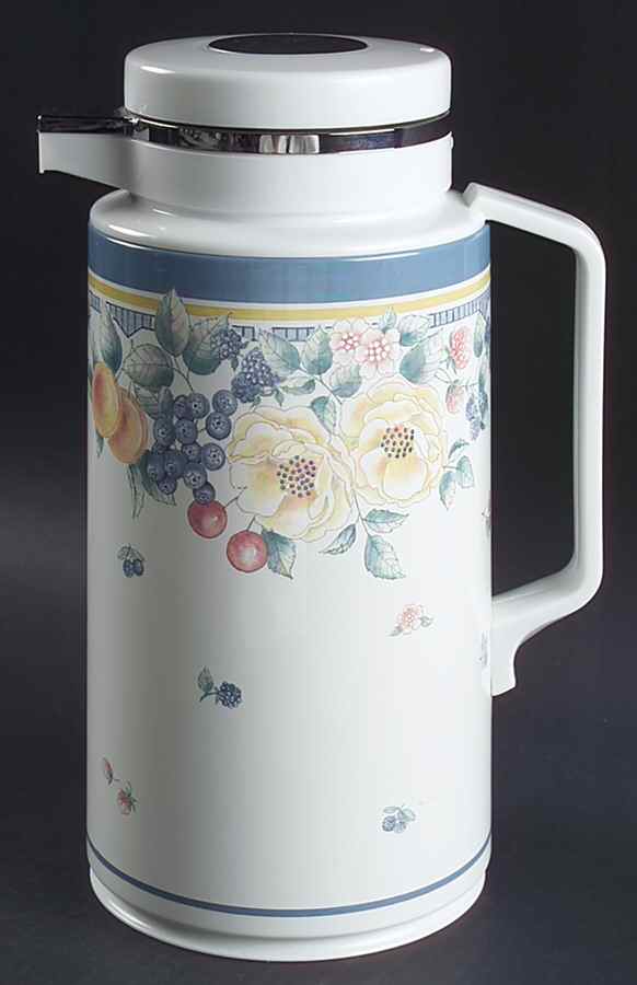 Orchard Rose (Corelle) Plastic Thermos/Carafe & Lid by Corning Corelle-1