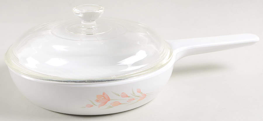 Peach Floral (Corelle) 7" Skillet & Lid by Corning Corelle-1