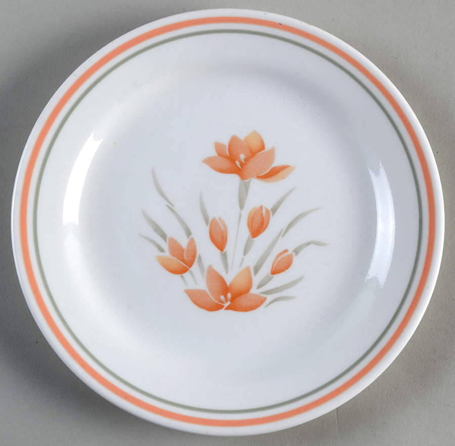 Peach Floral (Corelle) Salad Plate by Corning Corelle-1