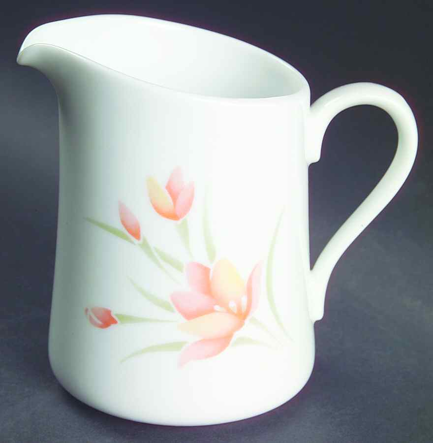 Peach Floral (Corelle) Creamer by Corning Corelle-1