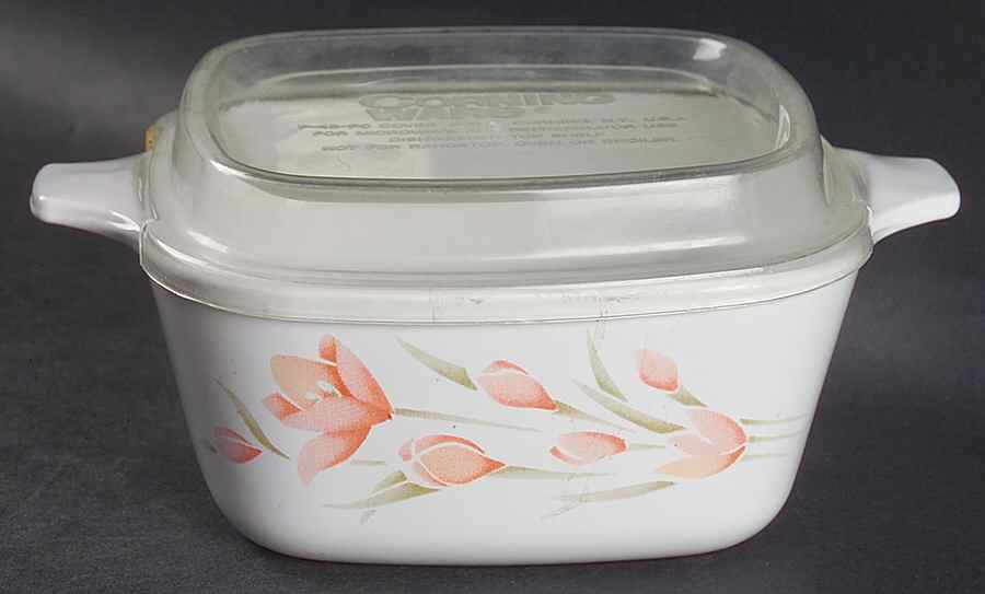 Peach Floral (Corelle) Petite Pan & Lid by Corning Corelle-1