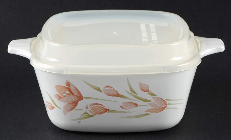 Peach Floral (Corelle) Petite Pan & Lid by Corning Corelle-1