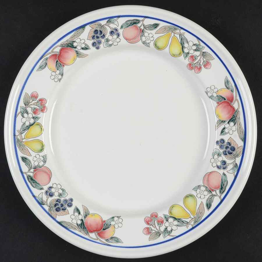 Peach Lattice Salad Plate by Corning Corelle-1