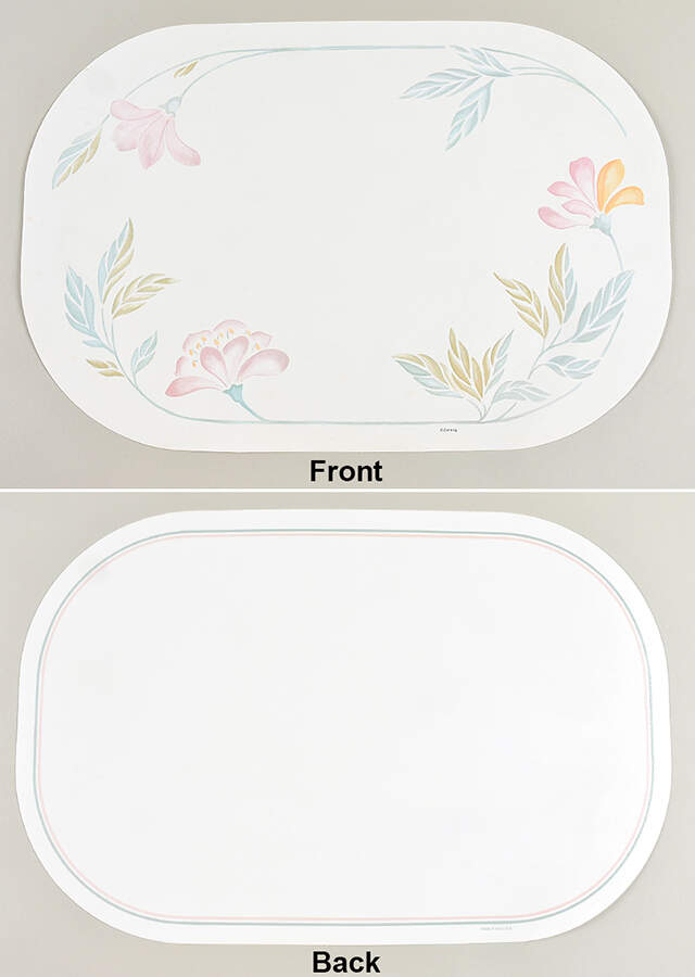 Pink Trio (Corelle) Reversible Plastic Foam Place Mat by Corning Corelle-1