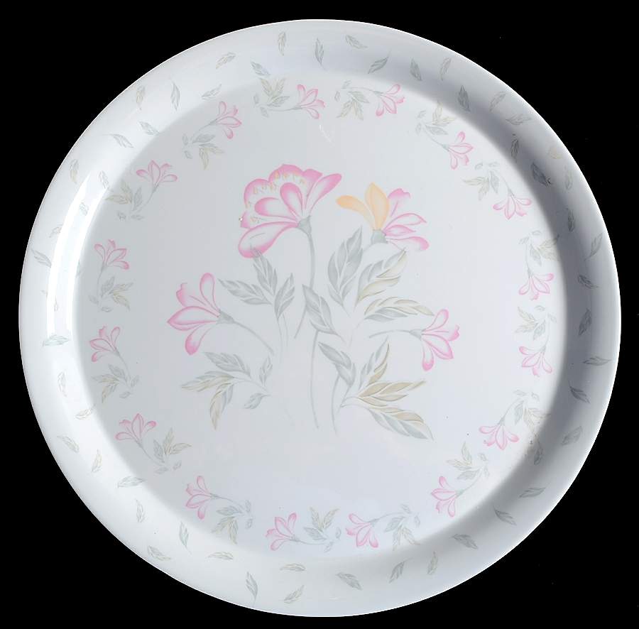 Pink Trio (Corelle) 14" Round Melamine Tray by Corning Corelle-1