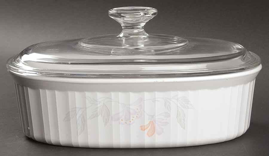 Pink Trio (Corelle) 1.5 Quart Oval Covered Casserole by Corning Corelle-1