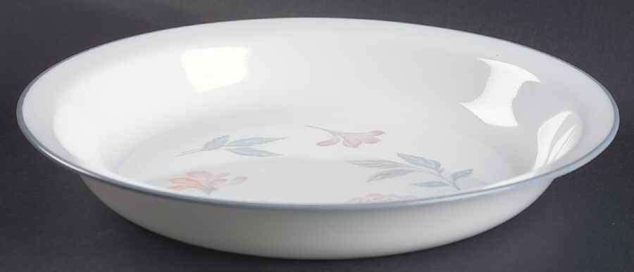 Pink Trio (Corelle) Pie Serving Plate by Corning Corelle-1