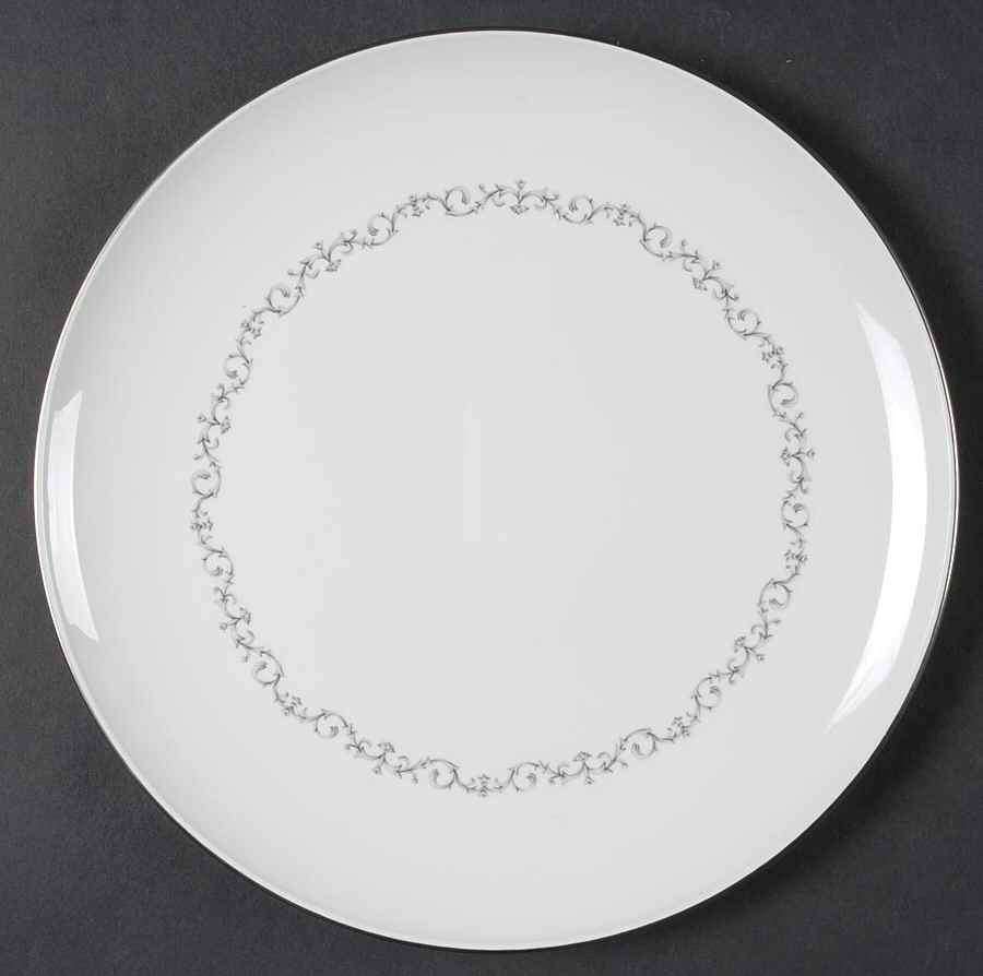 Platinum Scroll Salad Plate by Corning Corelle-1