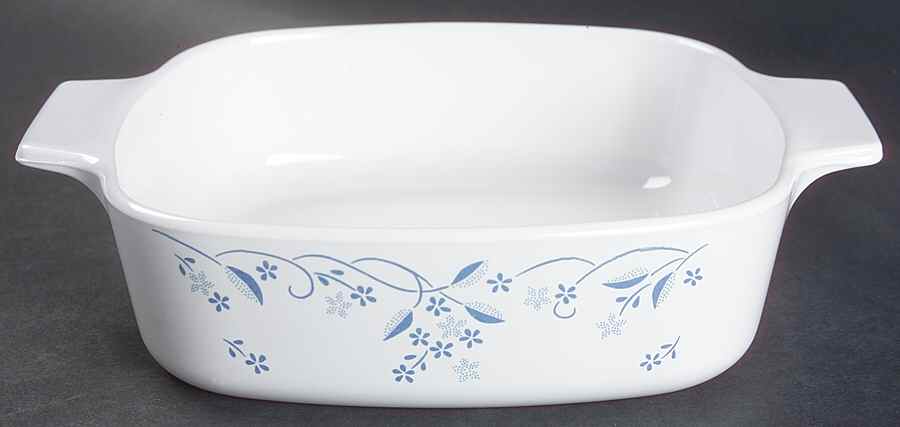 Provincial Blue (Corelle) 1 Quart Square Casserole No Lid by Corning Corelle-1