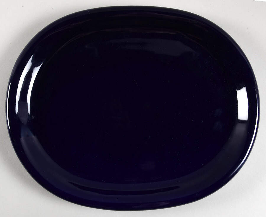Prego Blue (Japan) 13" Oval Serving Platter by Corning Corelle-1