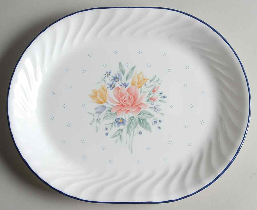 Promise (Corelle) 12" Oval Serving Platter by Corning Corelle-1