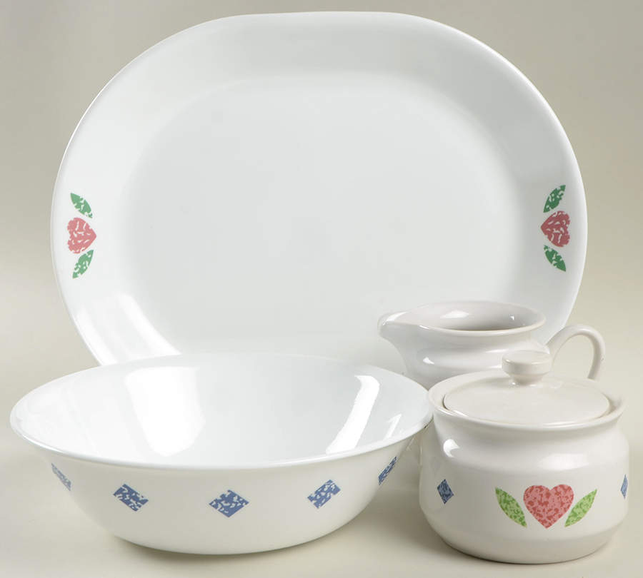 Quilt (Corelle) 5 Piece Hostess Set by Corning Corelle-1