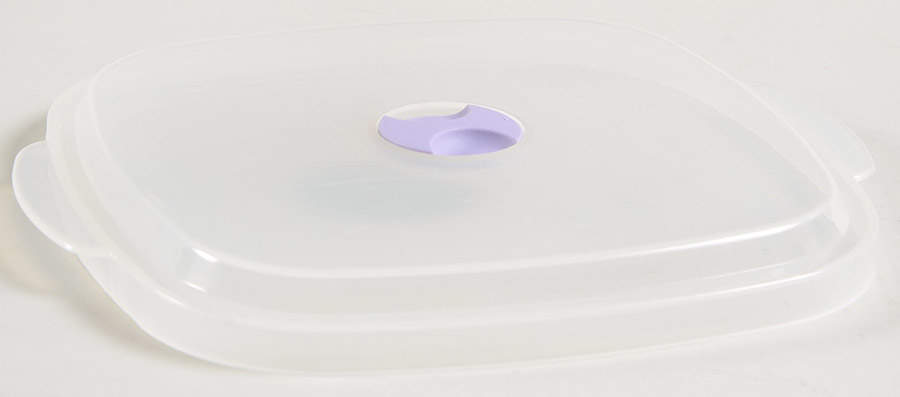 Shadow Iris (Corelle) Vent Lid for 28 Oz Square Plastic Microwave Bow by Corning Corelle-1