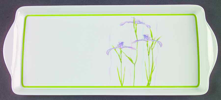Shadow Iris (Corelle) 15" Melamine Rectangular Handled Tray by Corning Corelle-1