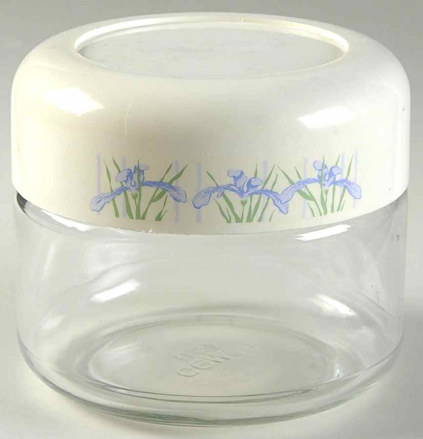 Shadow Iris (Corelle) 4" Glassware Storage Jar & Lid by Corning Corelle-1