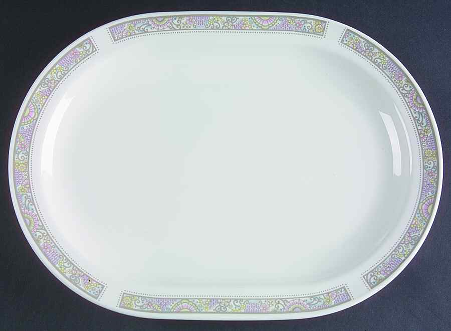 Shangri La 12" Oval Serving Platter by Corning Corelle-1