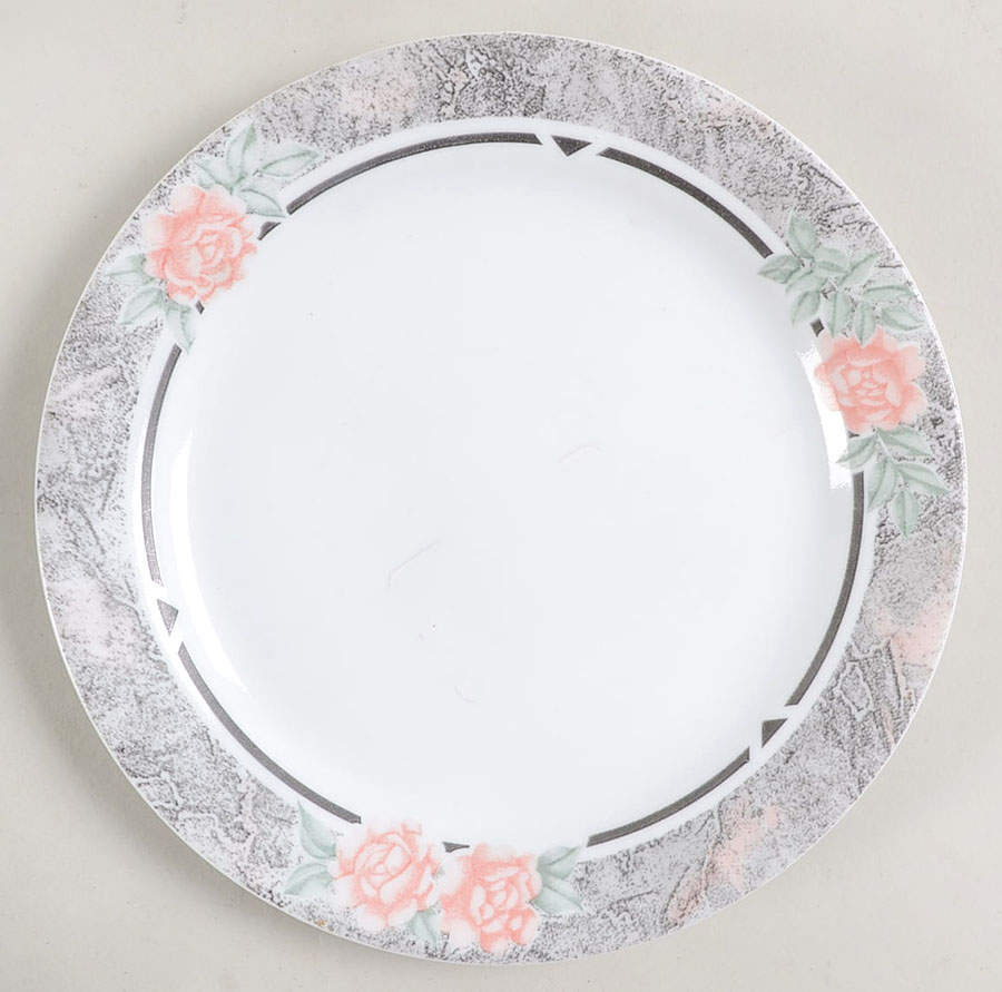 Silk and Roses (Corelle) Salad Plate by Corning Corelle-1
