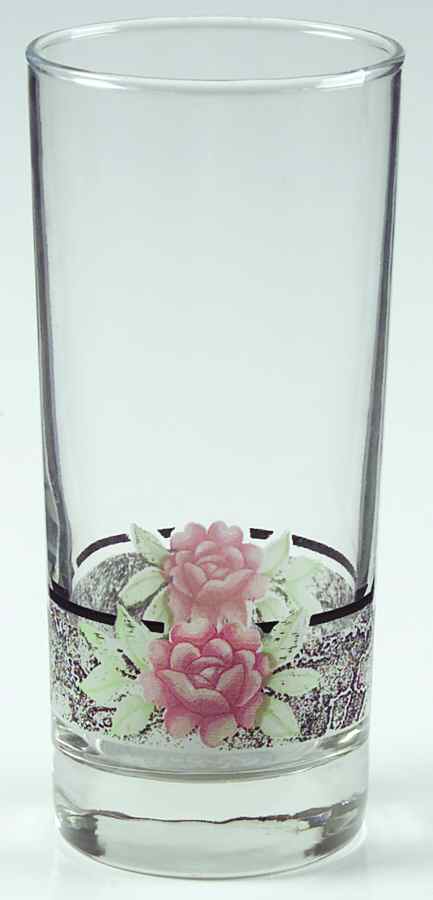 Silk and Roses (Corelle) 14 Oz Glassware Cooler by Corning Corelle-1