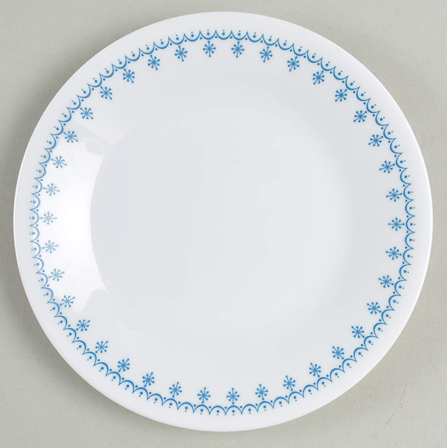 Snowflake Blue (Corelle) Bread & Butter Plate by Corning Corelle-1