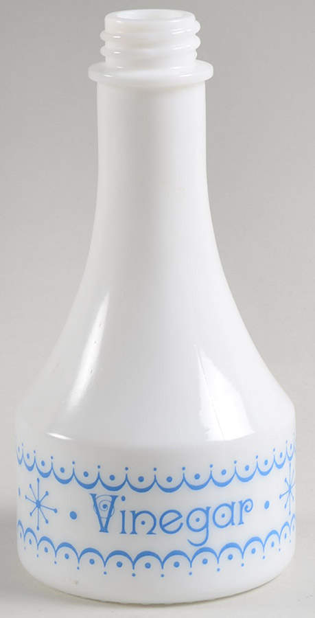 Snowflake Blue (Corelle) Vinegar Cruet No Shaker Top by Corning Corelle-1