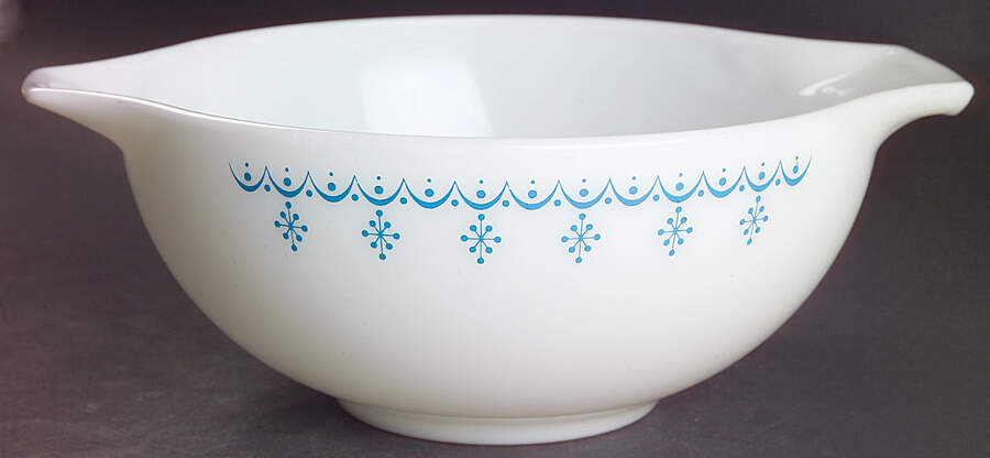 Snowflake Blue (Corelle) 10" Cinderella Mixing Bowl by Corning Corelle-1