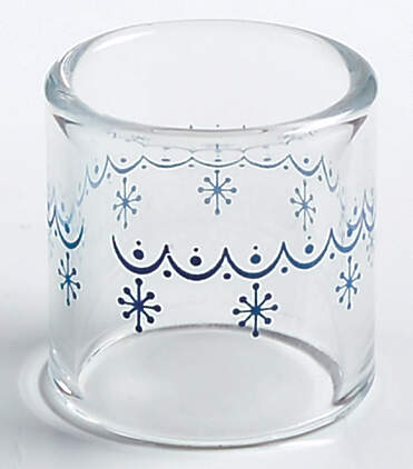 Snowflake Blue (Corelle) Glassware Napkin Ring by Corning Corelle-1