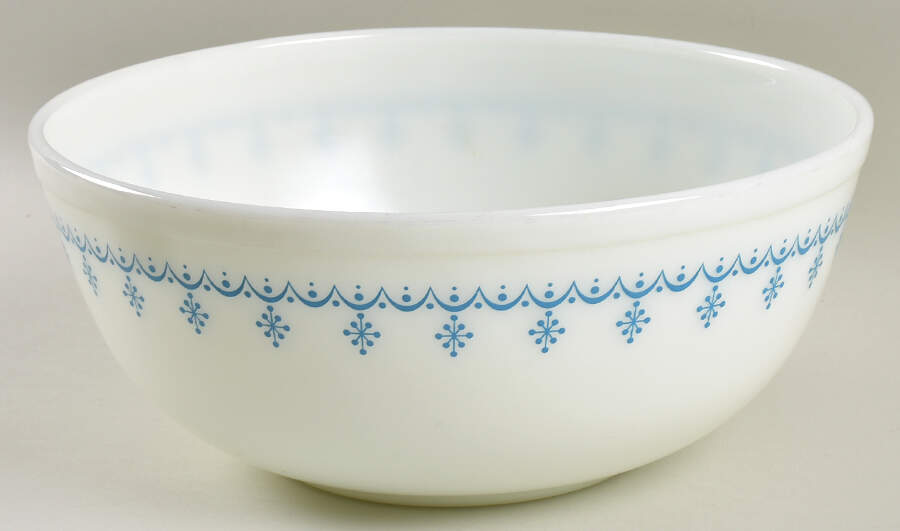 Snowflake Blue (Corelle) 10" Mixing Bowl by Corning Corelle-1