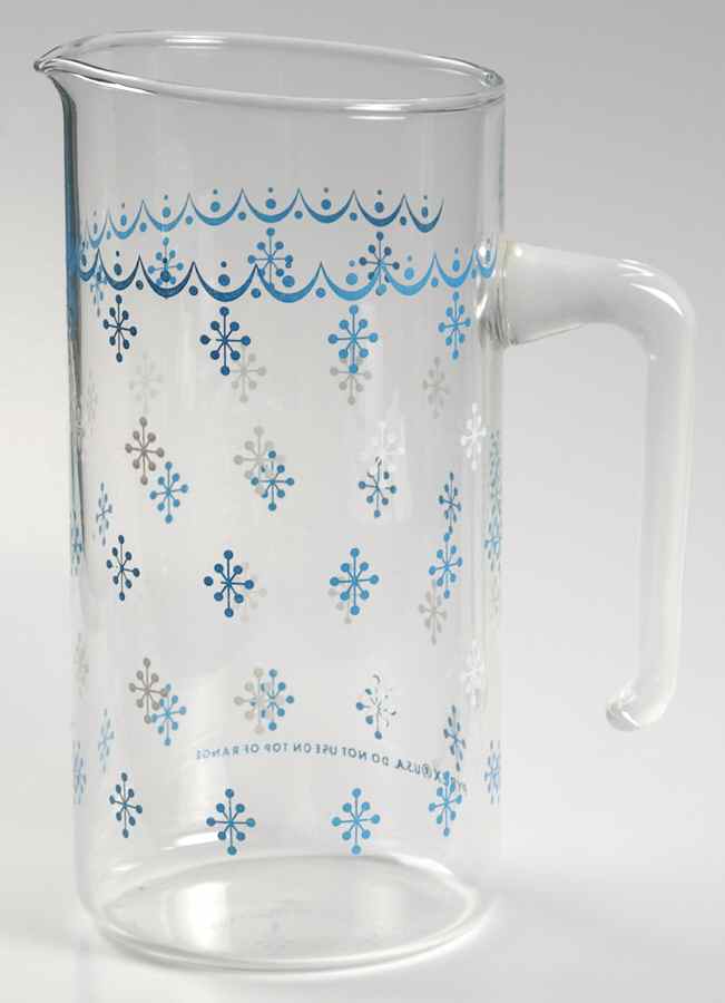 Snowflake Blue (Corelle) 32 Oz Glassware Pitcher by Corning Corelle-1