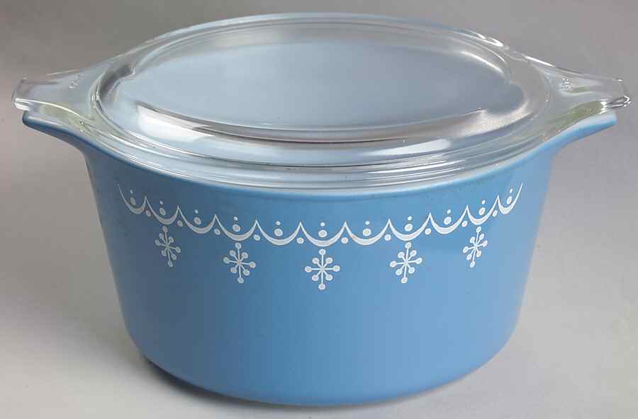 Snowflake Blue (Corelle) 1 Qt Round Covered Casserole by Corning Corelle-1