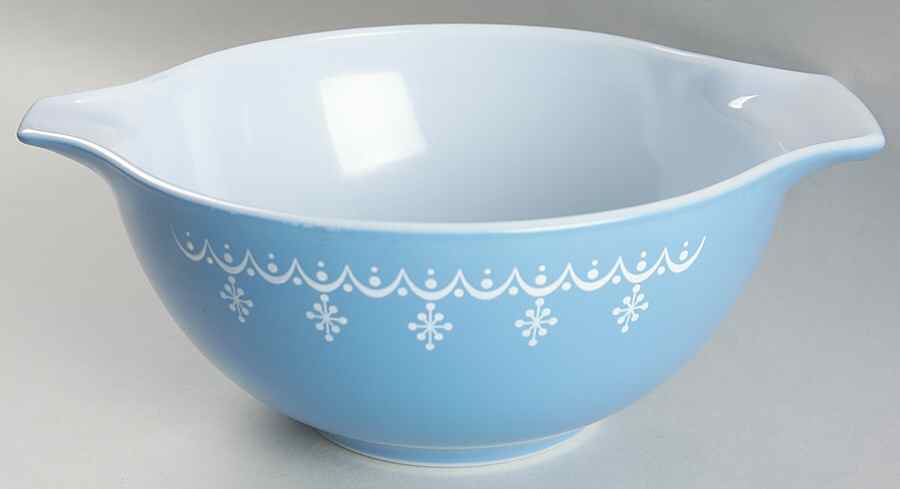 Snowflake Blue (Corelle) 9" Cinderella Mixing Bowl by Corning Corelle-1