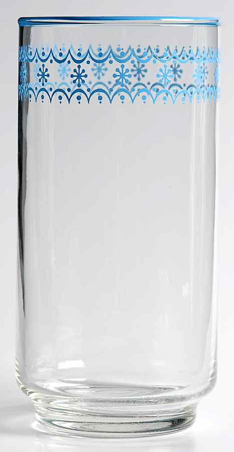 Snowflake Blue (Corelle) 12 Oz Glassware Tumbler by Corning Corelle-1